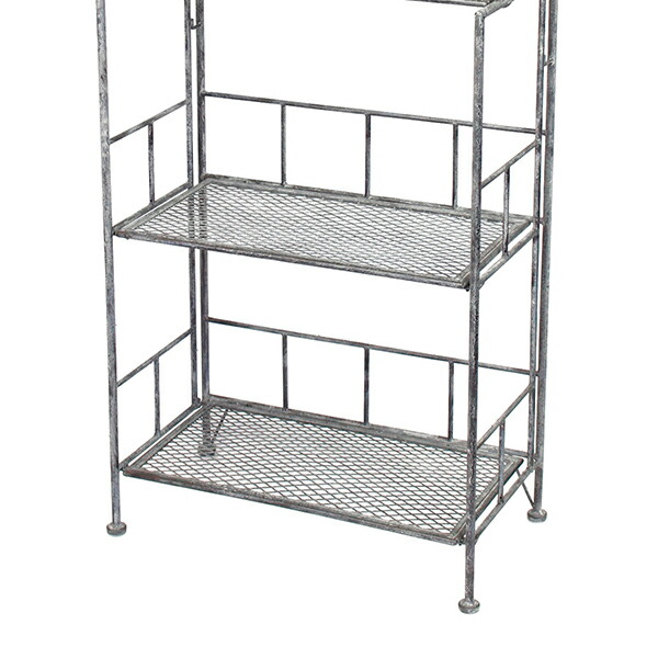 楽天市場】最大100%ポイントバック アイアン シャビー シェルフ 4段 棚