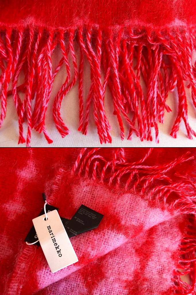 美品！marimekko ウールドットパターン ブランケット 楽天市場