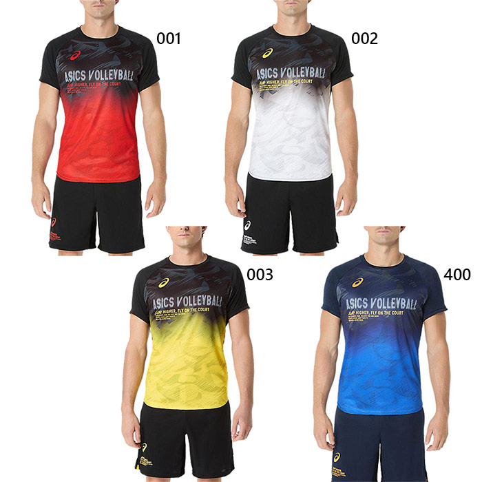 楽天市場】アシックス メンズ トップライン半袖シャツ バレーボール