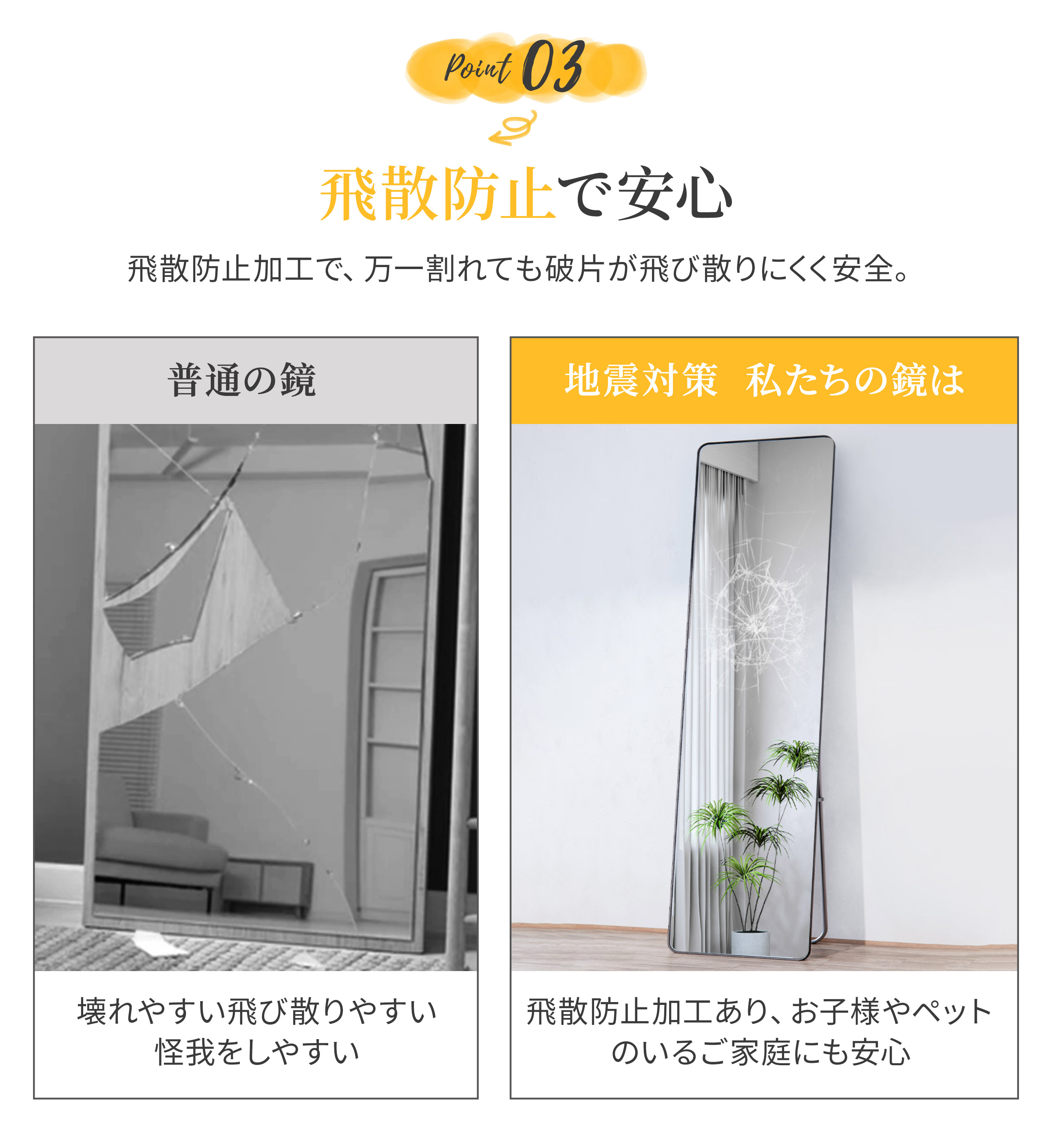 楽天市場】＼3.04-3.11 P2倍+2000円クーポン配布／鏡 ミラー 姿見 幅