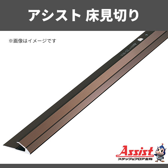楽天市場】床見切り アシスト 20-404GBブロンズ 穴有 定尺2m 1本