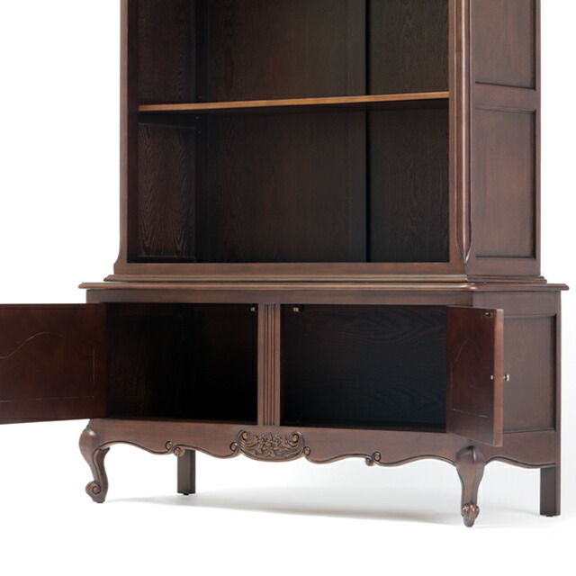 楽天市場】ロココ調家具 オープンブックケース キャビネット