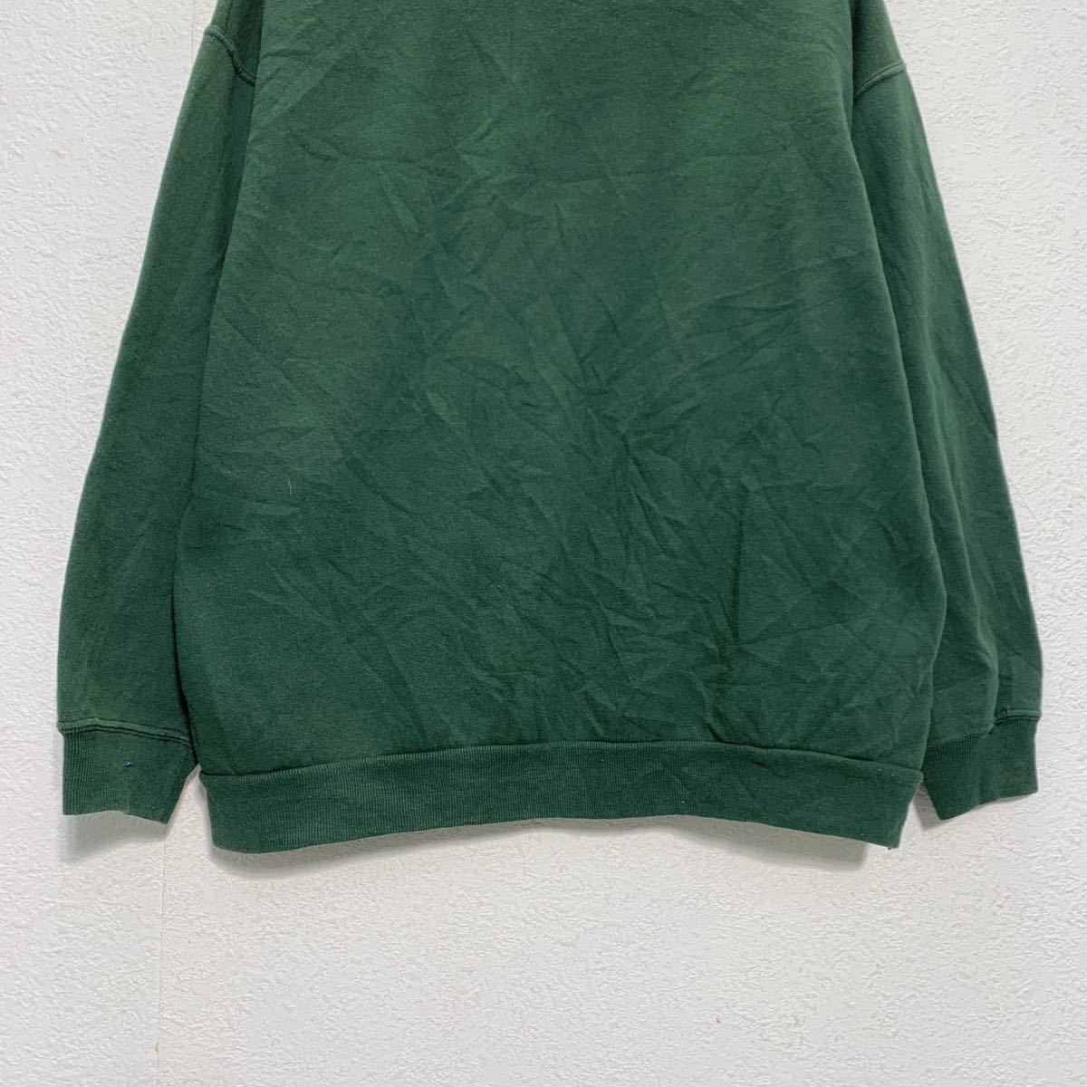 楽天市場】【中古】【古着】 ロゴ スウェット トレーナー L グリーン