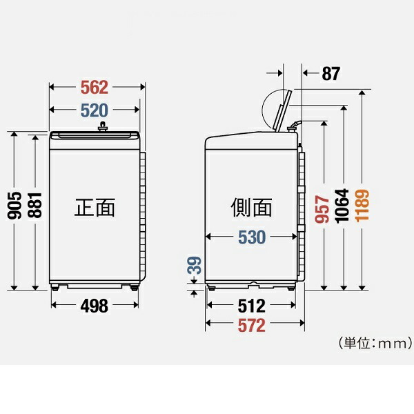 楽天市場】パナソニック 全自動洗濯機(洗濯容量7kg) NA-F7PB3-W
