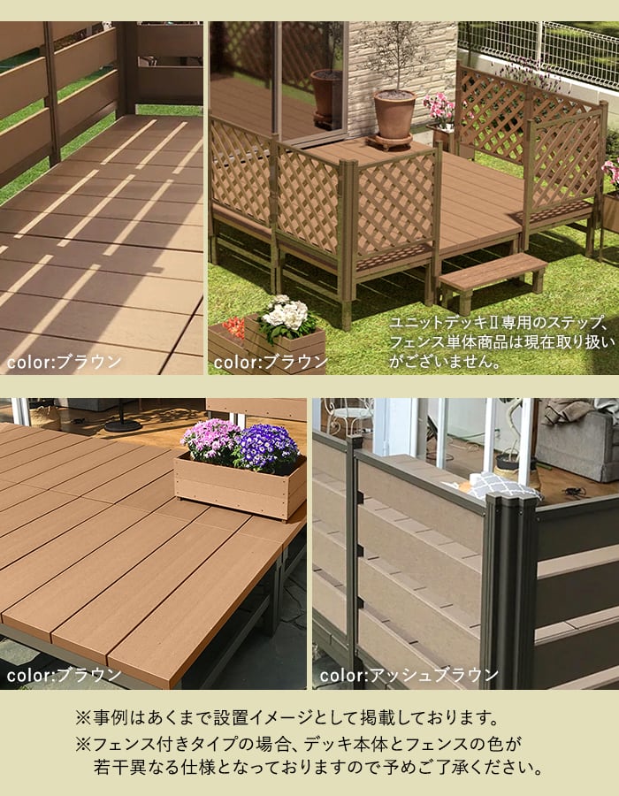 楽天市場】人工木ウッドデッキ ユニットデッキII オープンタイプ 2.0坪