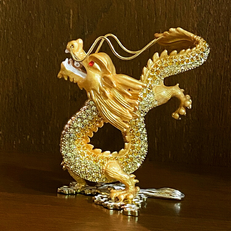 高級美品】金属製 玉璽型インテリア装飾 置物 ゴールド 縁起物 開運