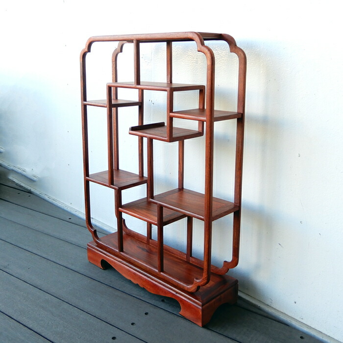 楽天市場】飾り棚 和モダン 和風 花梨 かりん おしゃれ アジアン