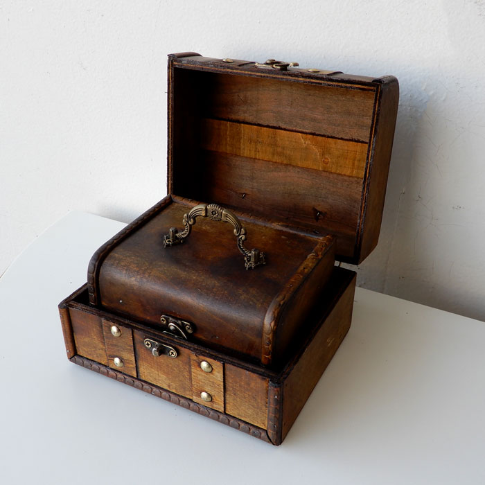 楽天市場】トランクボックス ウッドボックス 2個セット ビンテージ