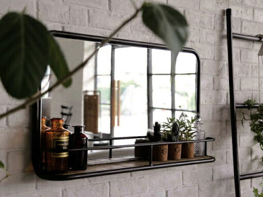 楽天市場】壁掛けミラー 鏡 ミラー おしゃれ インダストリアル