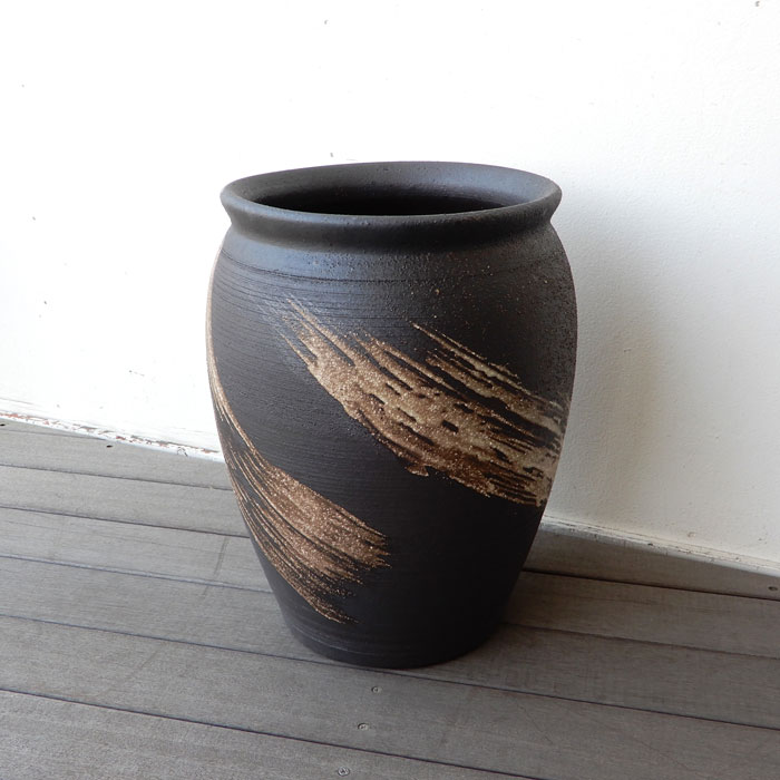 楽天市場】傘立て 陶器 直径33×高さ43cm 信楽焼 壺型 傘立て陶器 傘立