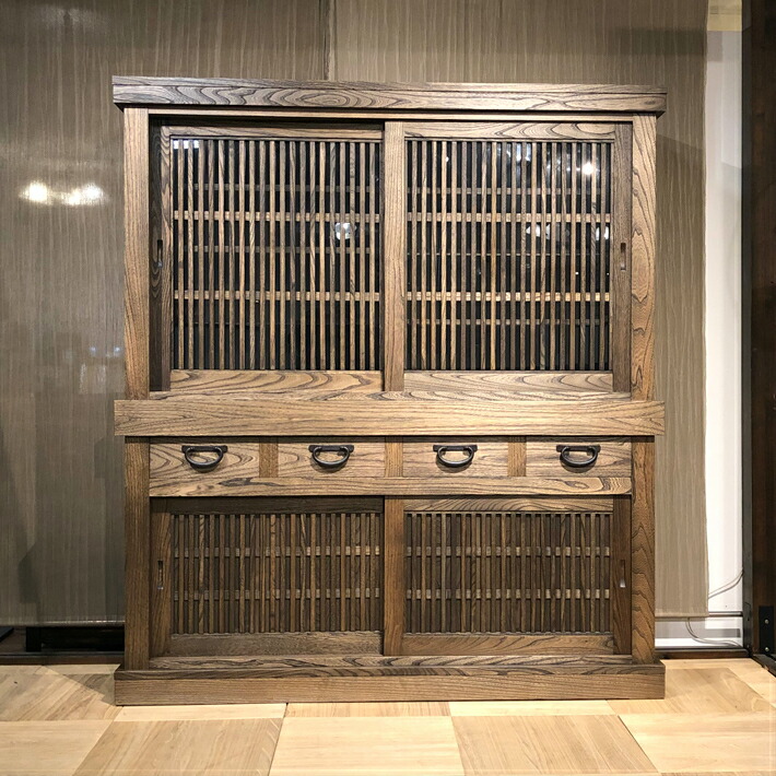 楽天市場】水屋 水屋箪笥 食器棚 和モダン モダン 日本製 国産家具