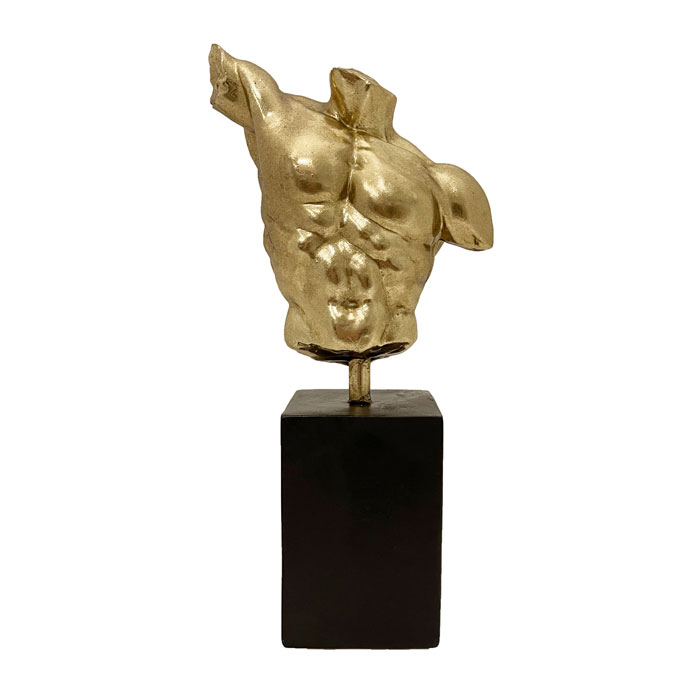 楽天市場】筋肉 ボディビルダー オブジェ ゴールド ジム マッチョ 置物