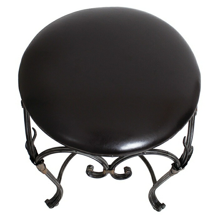 楽天市場】アイアンスツール クッション アンティーク風 フェイク