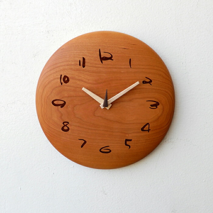 楽天市場】掛け時計 置き時計 木の時計 木製時計 ブラックチェリー