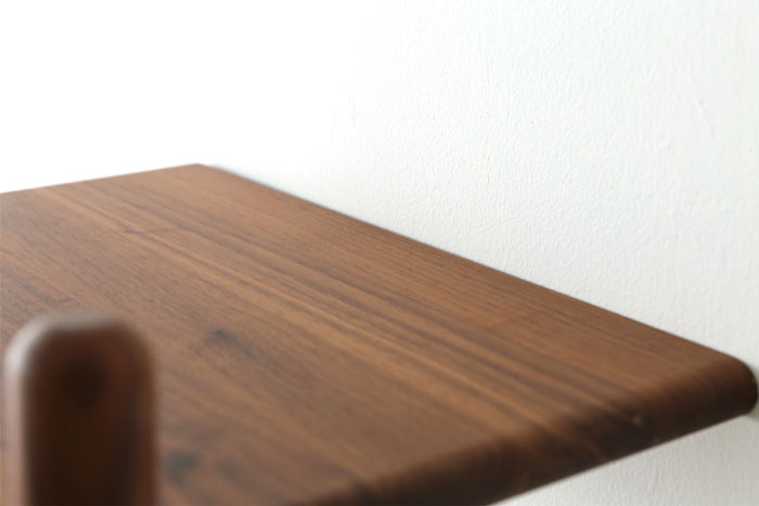 楽天市場】ハンガーラック ポールハンガー 木製 ウォールナット無垢