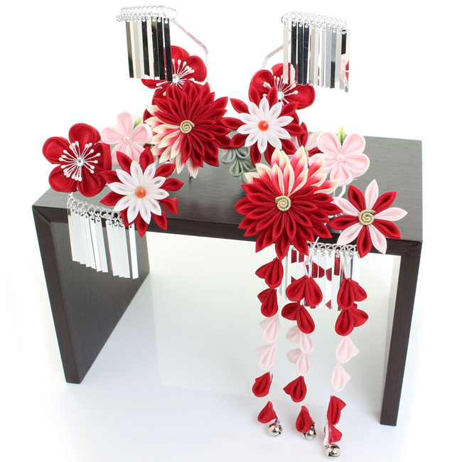 楽天市場】【送料弊社負担】七五三 髪飾り3点セット 和装 勝山かんざし