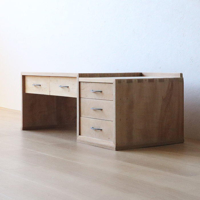 楽天市場】アンティーク 引き出し5杯 メープル材 文机 古家具 無垢材