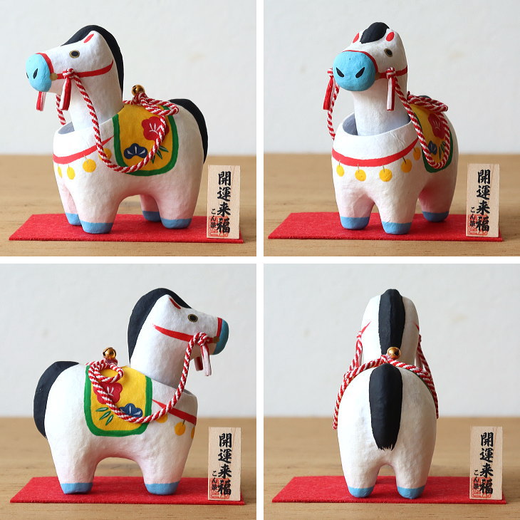 楽天市場】2026年 干支張子(午) 首振り幸福午1号 お正月飾り 干支 首