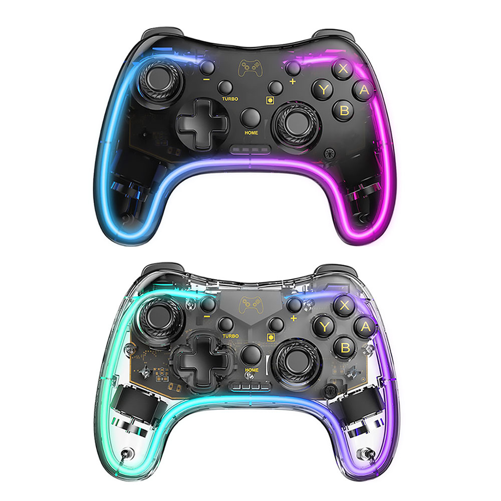 楽天市場】ワイヤレス コントローラー スケルトン クリア Switch