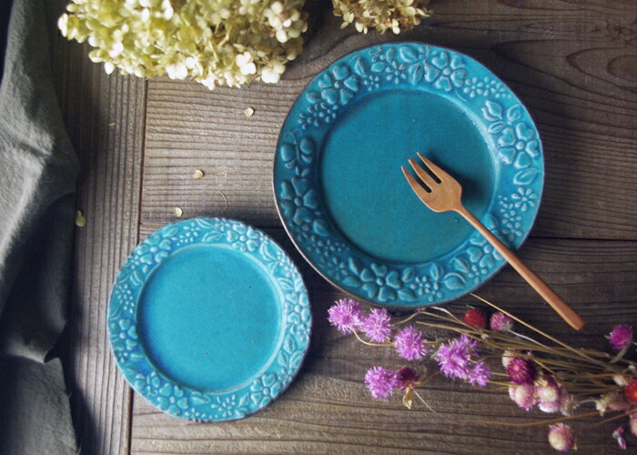 楽天市場】【max30%offクーポンあり】益子焼 ガーデン プレートL