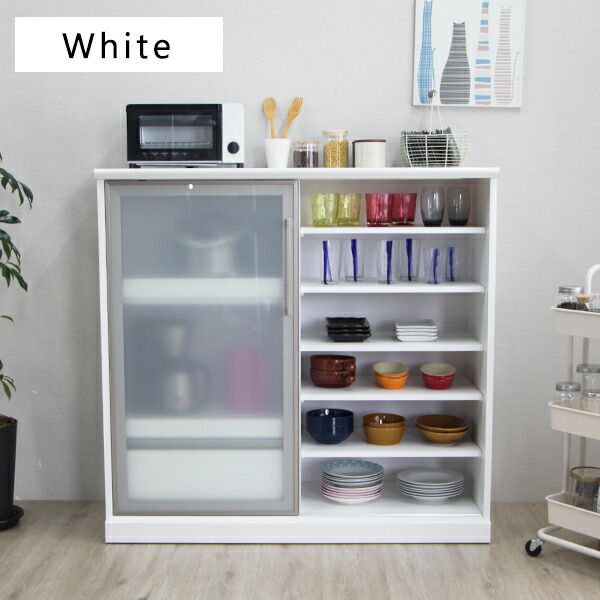 楽天市場】【開梱設置無料】カップボード 食器棚 ロータイプ キッチン