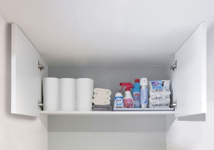 楽天市場】南海プライウッド 扉付きトイレ上部収納 TJHD-CW-A / 間口