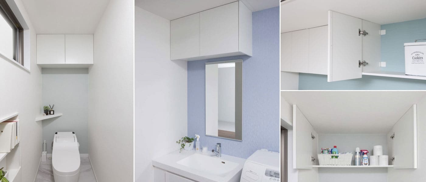 楽天市場】南海プライウッド 扉付きトイレ上部収納 TJHD-CW-A / 間口