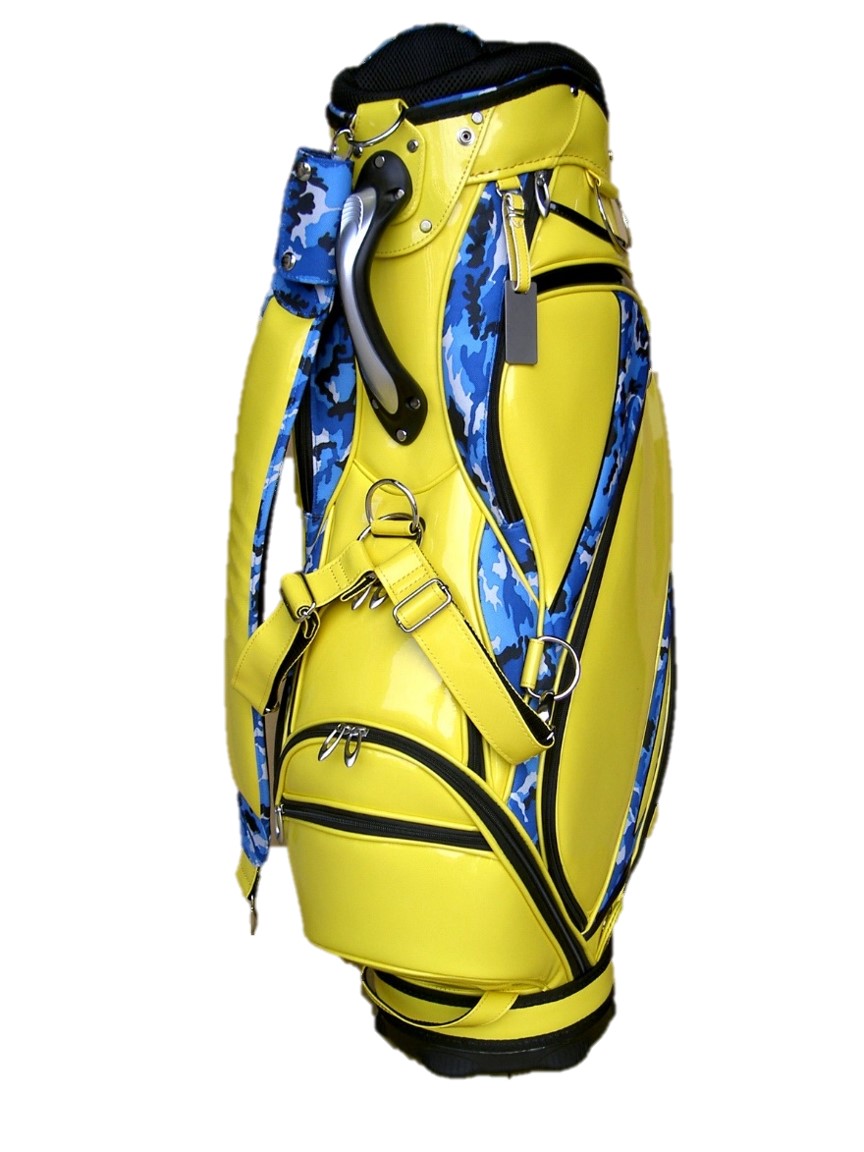 楽天市場】イエローオリジナルキャディバッグ！ゴルフキャディーバッグ