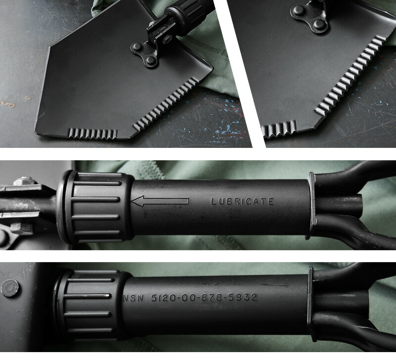 楽天市場】実物 USED 米軍 GI E-TOOL 三つ折 フォールディングショベル