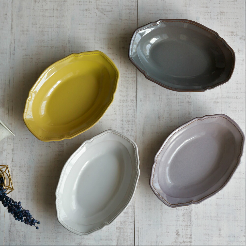 楽天市場】美濃焼 RAFFINE ラフィネ オーバルプレート陶器 カレー