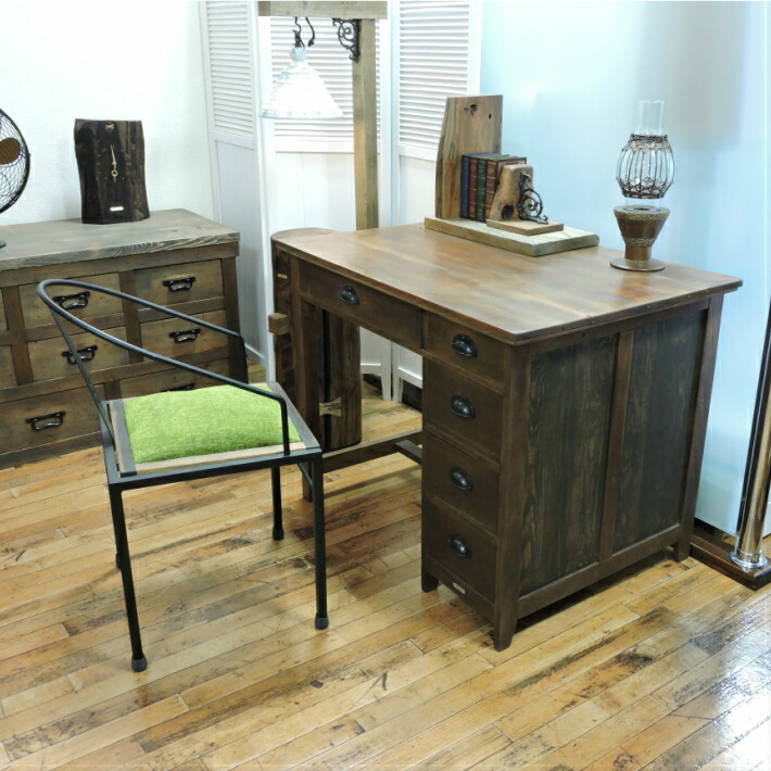 楽天市場】【大人のレトロなライティングデスク】古材 ライティング