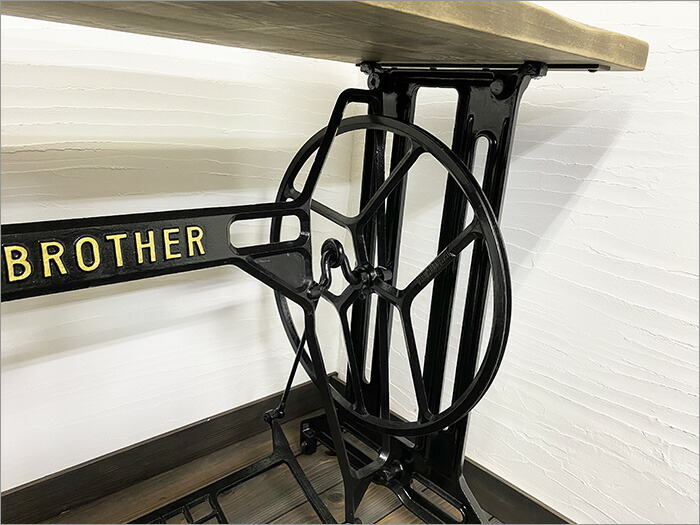 楽天市場】【当店人気のBROTHERブラザーアンティークミシンテーブル