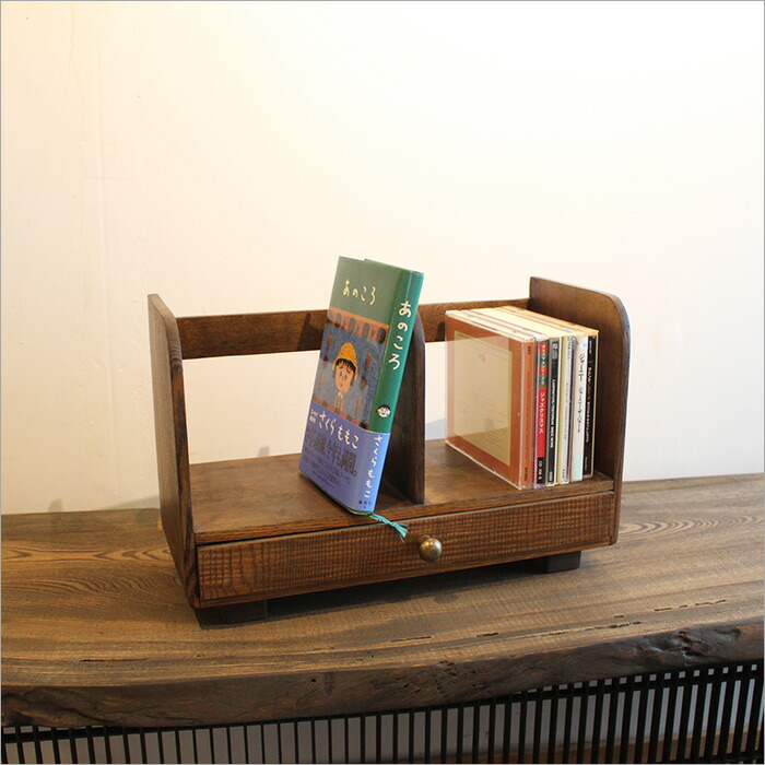 楽天市場】小さな本棚 本立て ブックスタンド アンティーク リメイク品