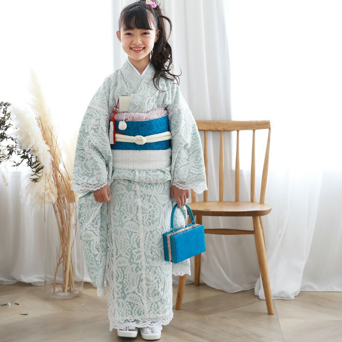 楽天市場】七五三 着物 7歳 フルセット 購入 販売 おすすめ 「水色・白