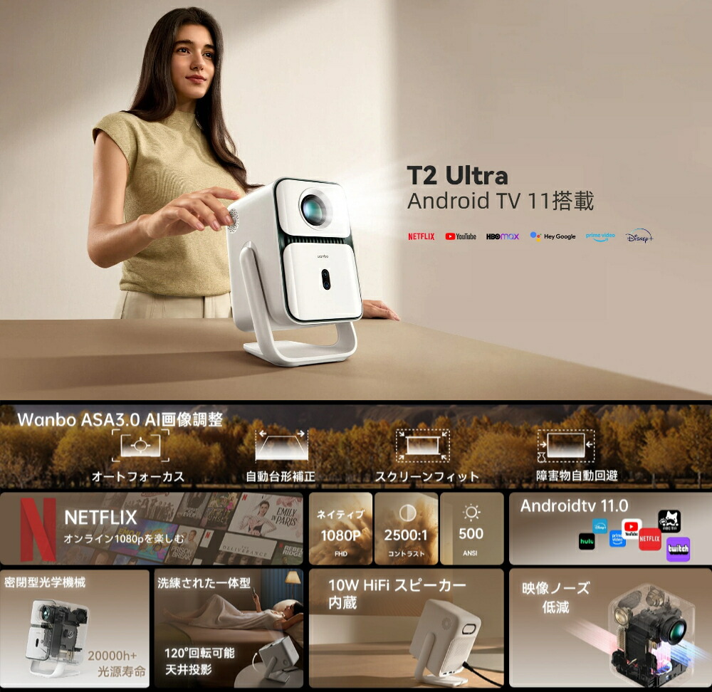 楽天市場 | WANBO OFFICIAL - WANBOプロジェクター、家でも、外でも