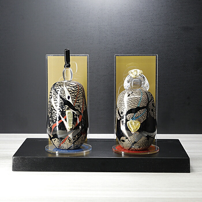 楽天市場】おしゃれ【雛人形 A】台座付 コンパクト モダン 置物 ガラス