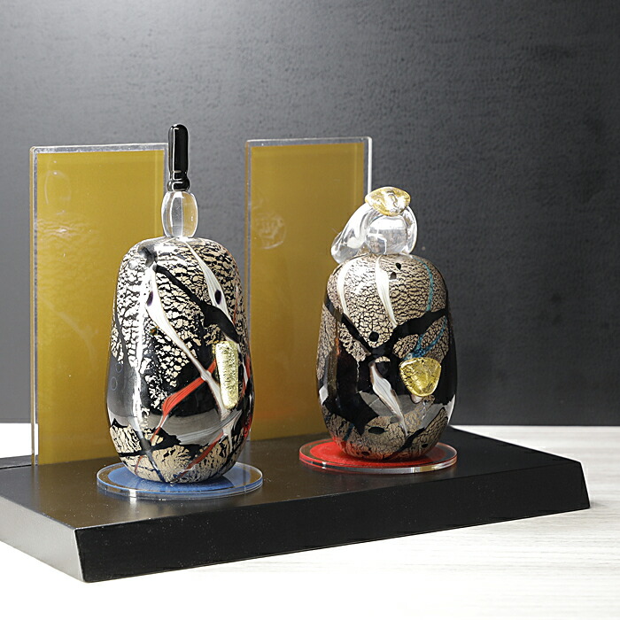 楽天市場】おしゃれ【雛人形 A】台座付 コンパクト モダン 置物 ガラス