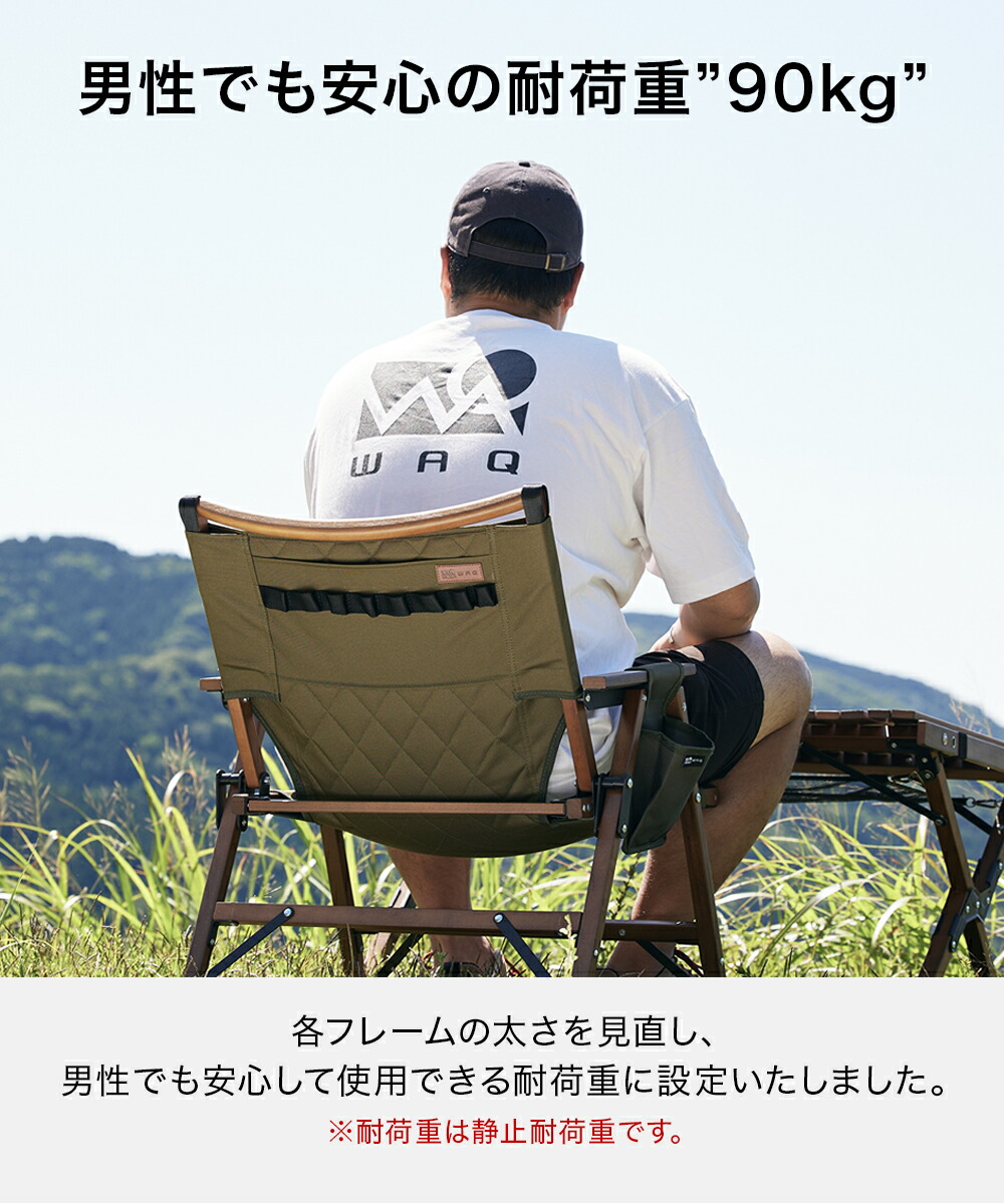 楽天市場】【お得な2脚セット！】WAQ Folding Wood Chair 2脚セット