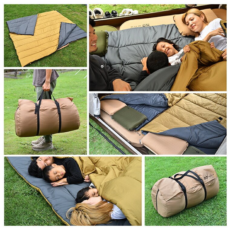 楽天市場】【スーパーSALE15%OFF】WAQ DD SLEEPINGBAG ファミリー用