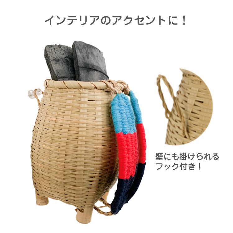 楽天市場】竹製 背負いかご 3個組 網代編み 手造り 竹製品 ミニチュア