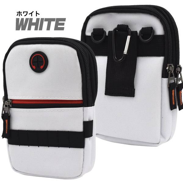 楽天市場】ラウンドポーチ ゴルフベルトポーチ ティーケース 白 黒