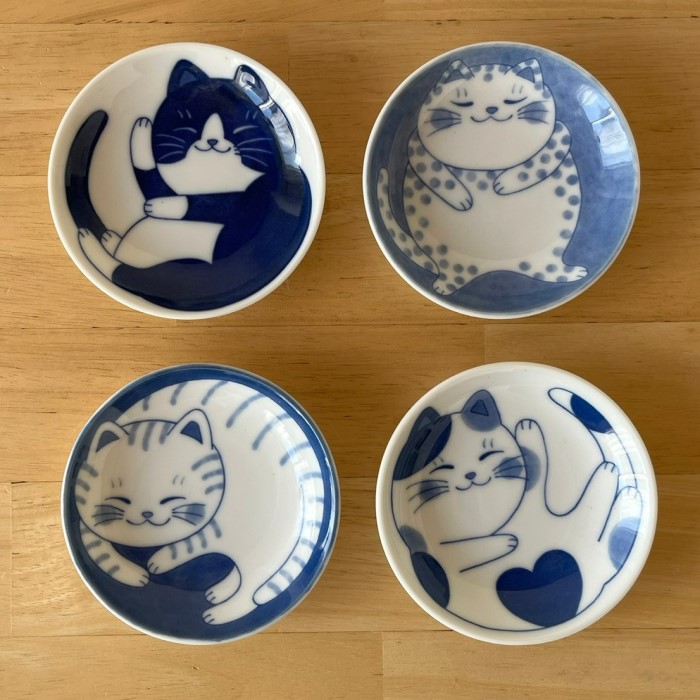 楽天市場】【10％OFF】美濃焼 ねこちぐら4客小皿揃 小皿 セット 和