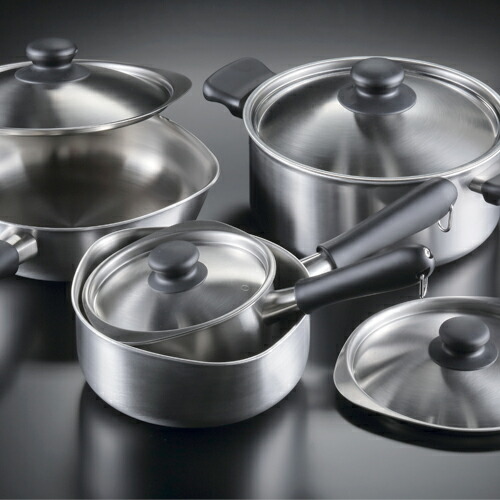 楽天市場】柳宗理 ステンレスアルミ3層鋼 IH片手鍋 18cm つや消し ふた