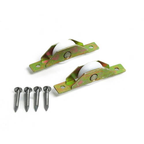 楽天市場】ハイロジック Vレール戸車V型鉄枠18mm D 2個入 U-801 71801