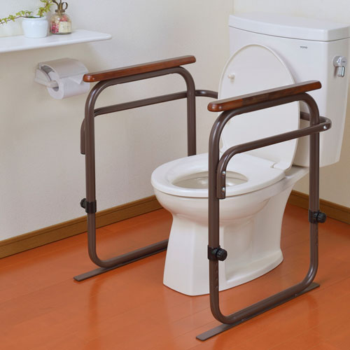楽天市場】ビーワーススタイル トイレ用アーム ブラウン トイレ 手すり