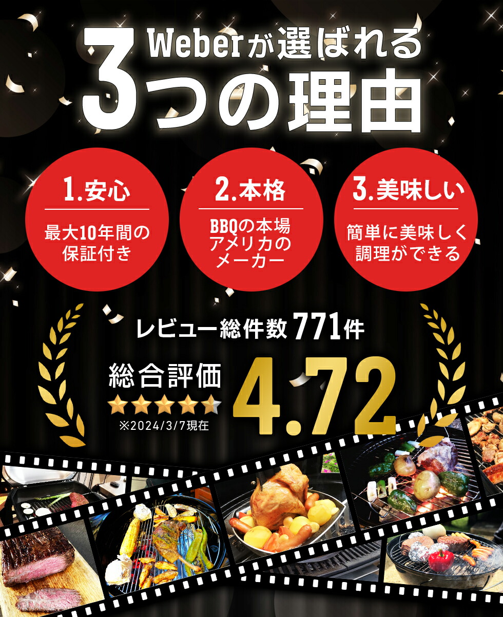 楽天市場】【Weber公式】 ウェーバー プレミアム 3ピースツールセット