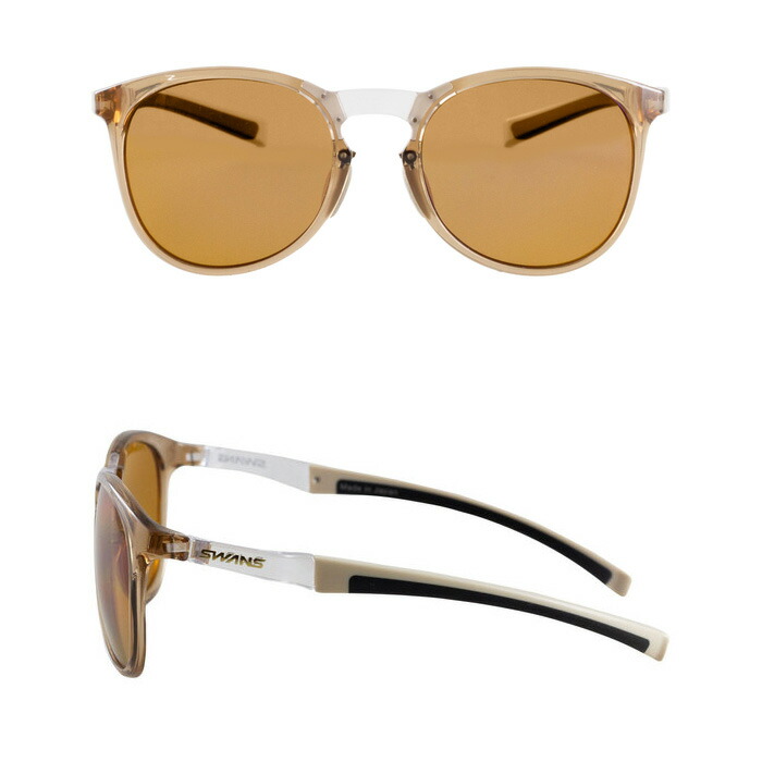 楽天市場】スワンズ サングラス 偏光 Radiant Del クリアブラウン RAD