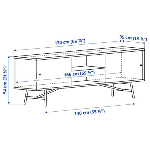 楽天市場】[IKEA/イケア/通販]SVENARUM スヴェナルム テレビ台 引き戸