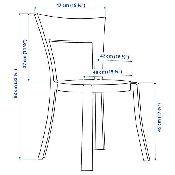 楽天市場】[IKEA/イケア/通販]STEIN スタイン チェア, 透明[H](a