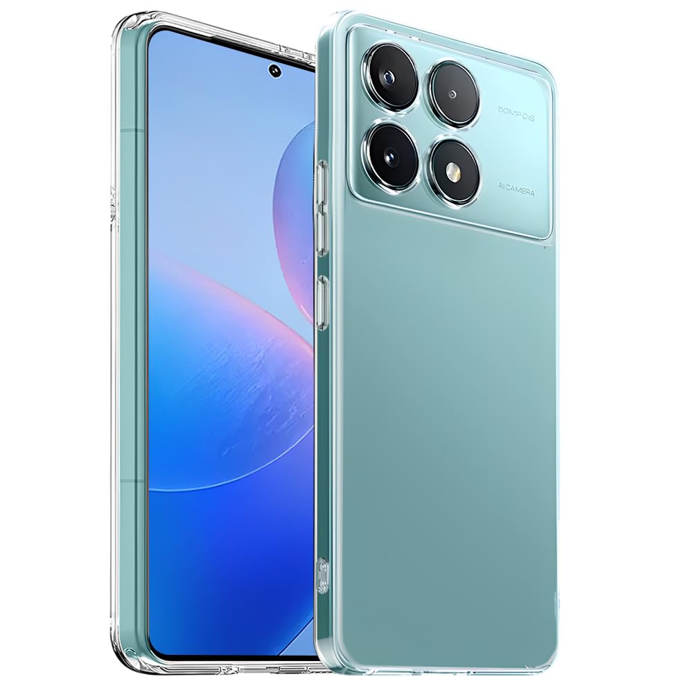 POCO F6 本体 8G.256GB ケース、フィルム付き チタンカラー POCO F6